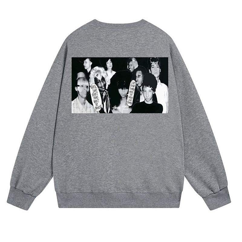 Stussy Sweatshirts Crew Neck Fleece Sweater