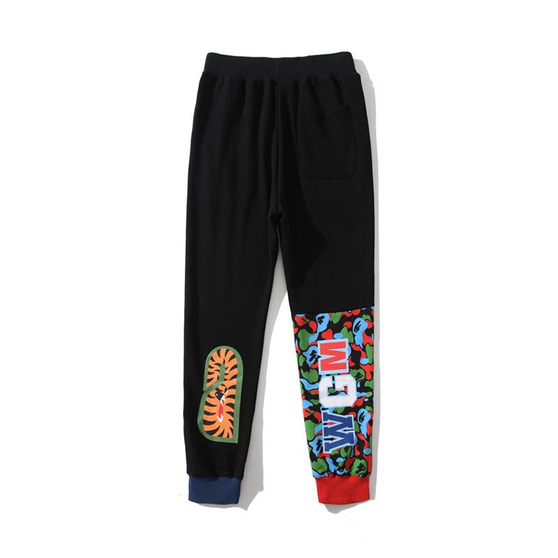 Bathing Ape Pant Contrast Color Trousers Sweatpants Men and Women Youth Fashion Pants