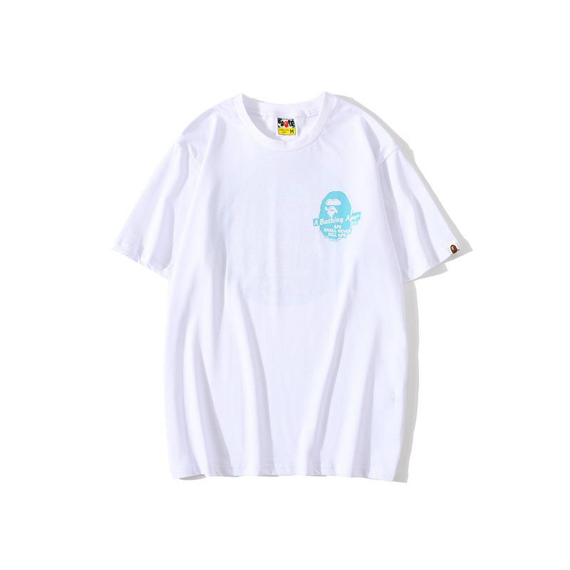 Bathing Ape T-Shirt Back Printing Men and Women Fashion Short Sleeve Top