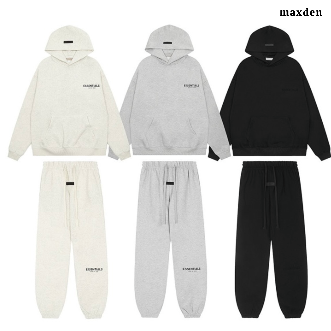 ESSENTIALS Printed Hoodie + FREE TRACKPANTS