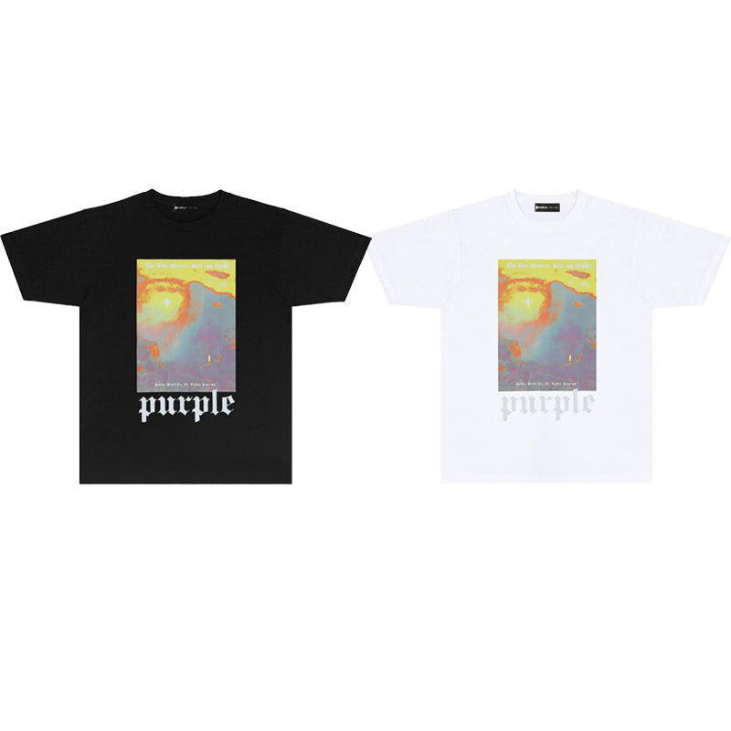 PURPLE  fashion T-shirt