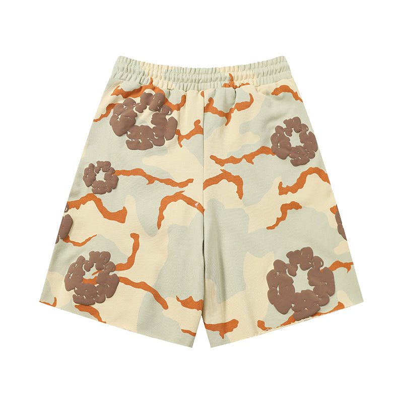 Denim Tears Shorts floral cotton Camouflage