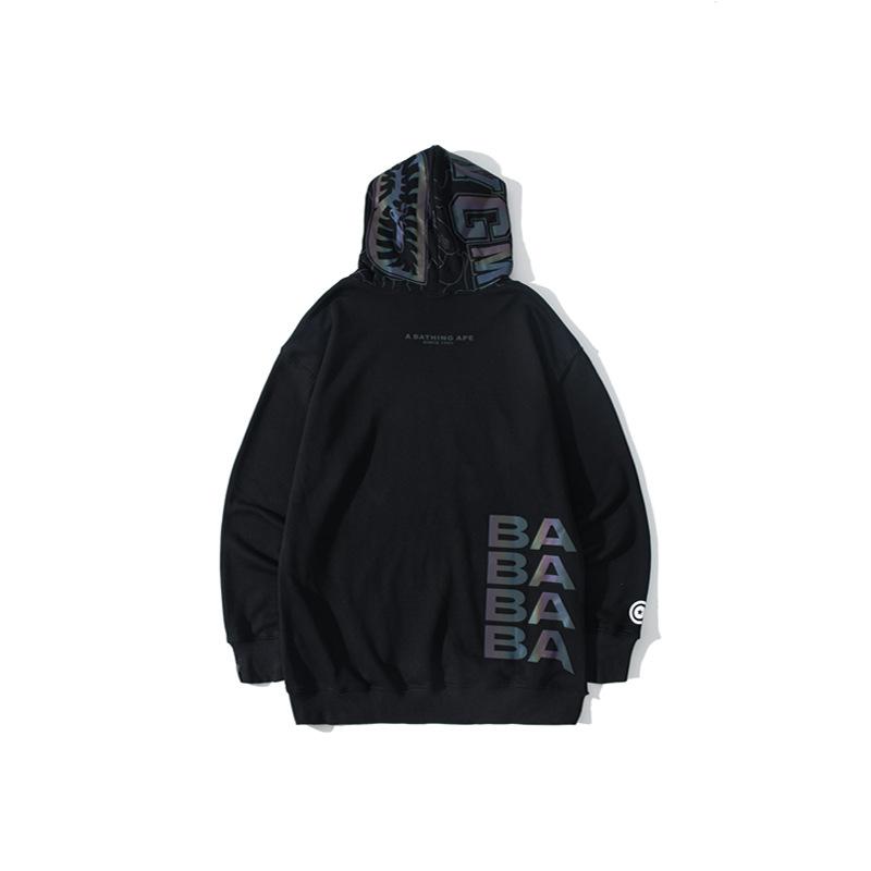 Bathing Ape Hoodie Reflective Sweater Teen Hooded Coat
