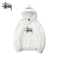 Stussy Hoodie Embroidered Fleece Fashion Hooded Sweater