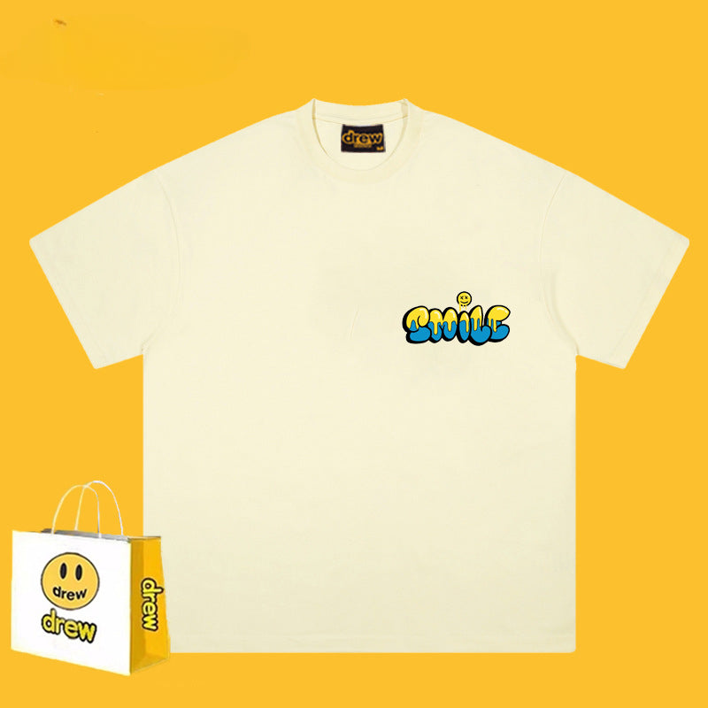 Drew T-shirts Pure Cotton Short Loose