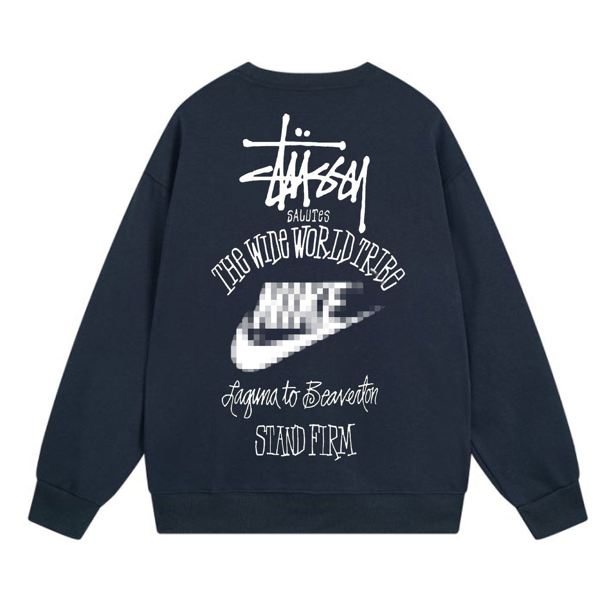 Stussy The Wide World Tribe Sweatshirts Teen Long Sleeve Sweatshirts
