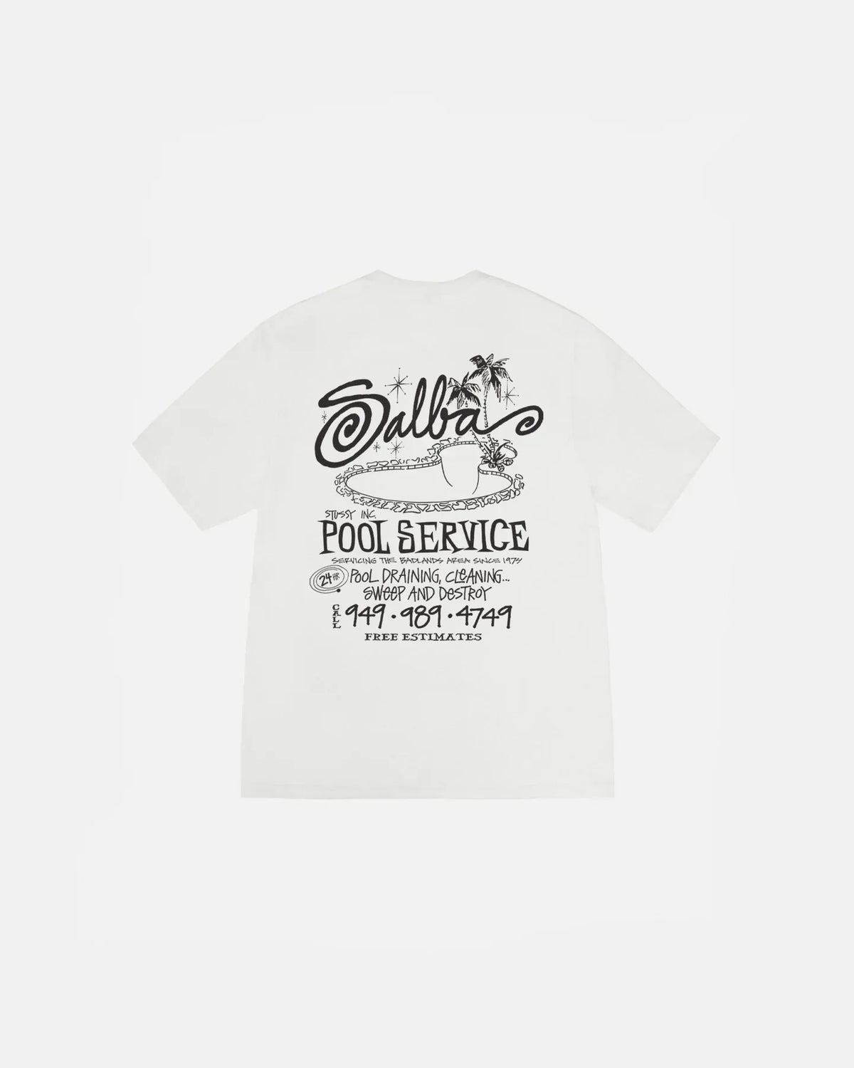 POOL SERVICE TEE PIGMENT DYED