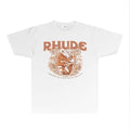 Rhude T-shirts Printed Trendy Pure Cotton