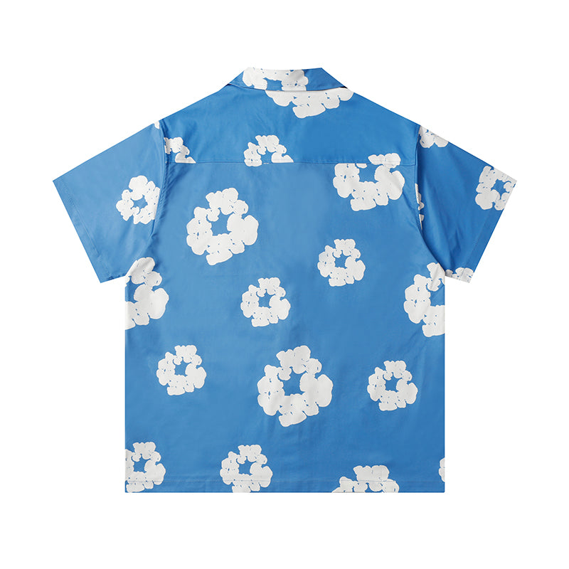 Denim Tears Button-Down Shirt Flower Woven