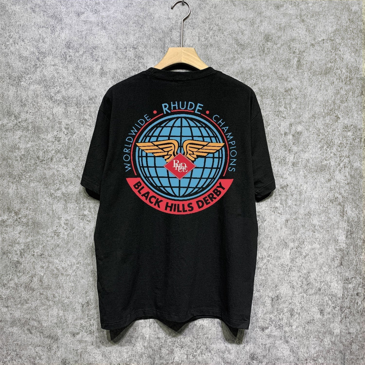 Rhude T-shirts Printed Trendy Pure Cotton