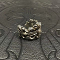 Chrome Heart Ring with Diamonds in White Gold