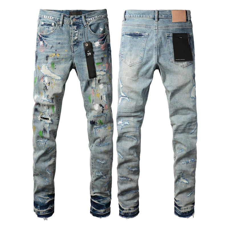 PURPLE  Fashion Jeans 9072