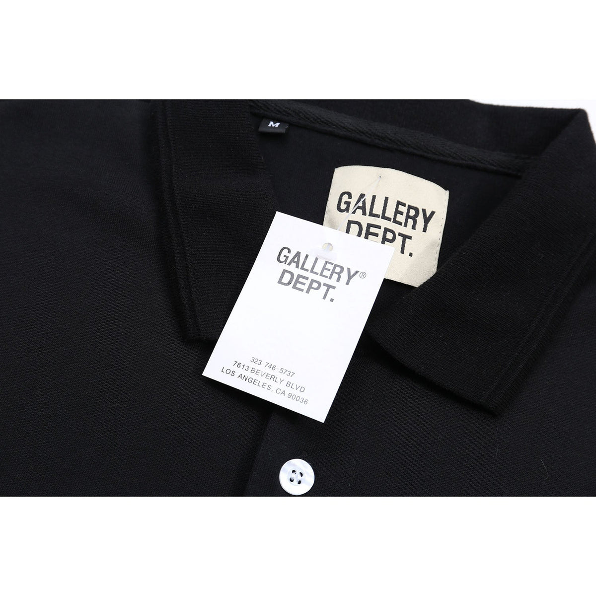 Gallery Dept T-Shirt Alphabet Slogan Lapel Short Sleeve Polo Shirt