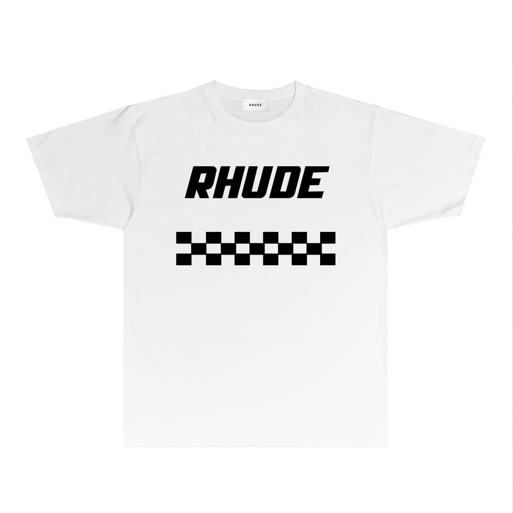 Rhude T-shirts Printed Trendy Pure Cotton