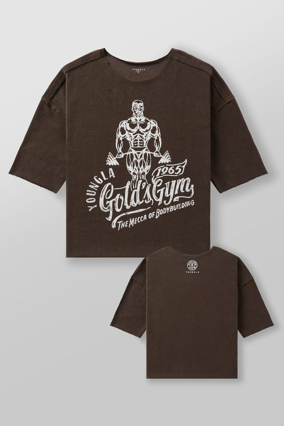5021 - Golds Gym Wide Neck Terry Tee