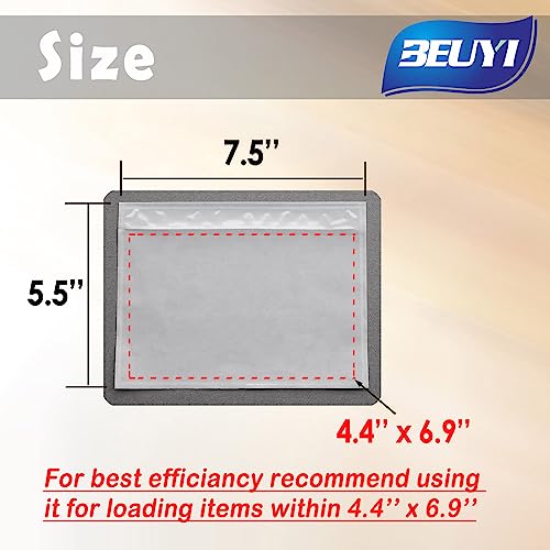 (800 Pcs) BEUYI Clear 7.5'' x 5.5'' Packing List Envelopes, Adhesive Shipping Label Pouches/Sleeves