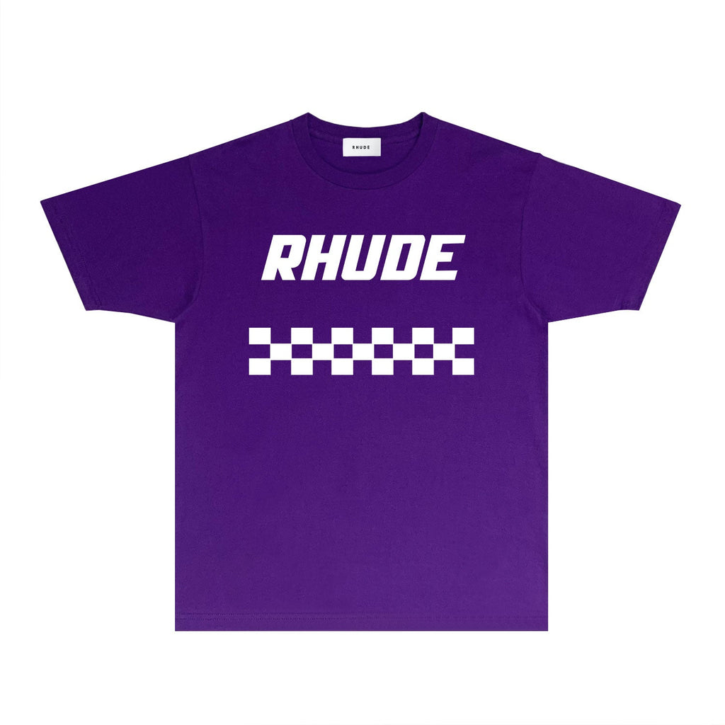 Rhude T-shirts Printed Trendy Pure Cotton