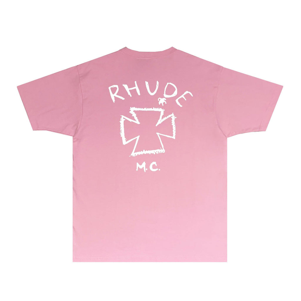 Rhude T-shirts Printed Trendy Pure Cotton