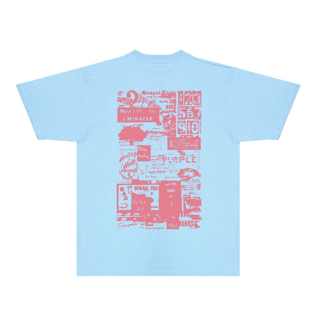 PURPLE  fashion T-shirt