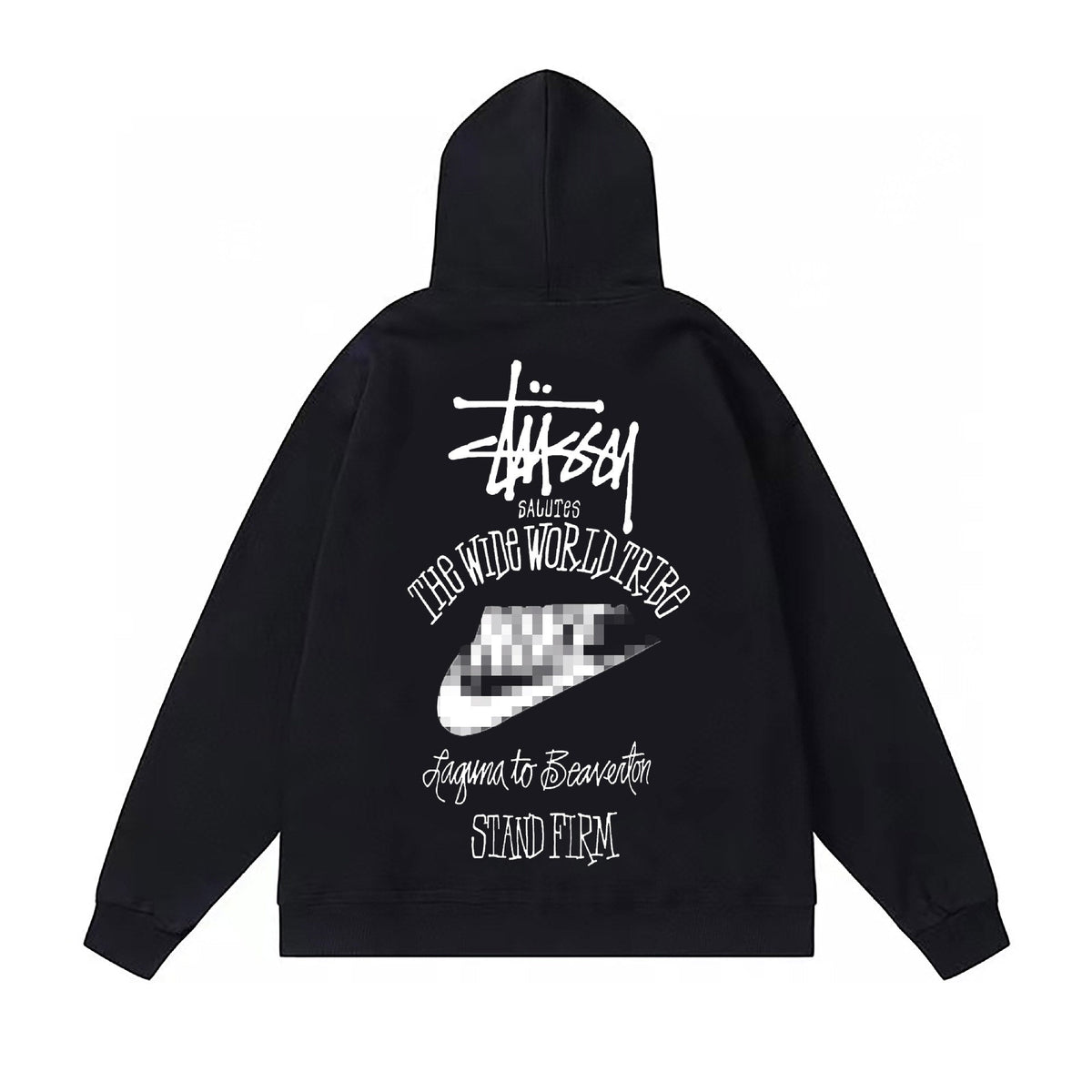 Stussy The Wide World Tribe Hoodie Fall/Winter Fleece Hooded Sweater