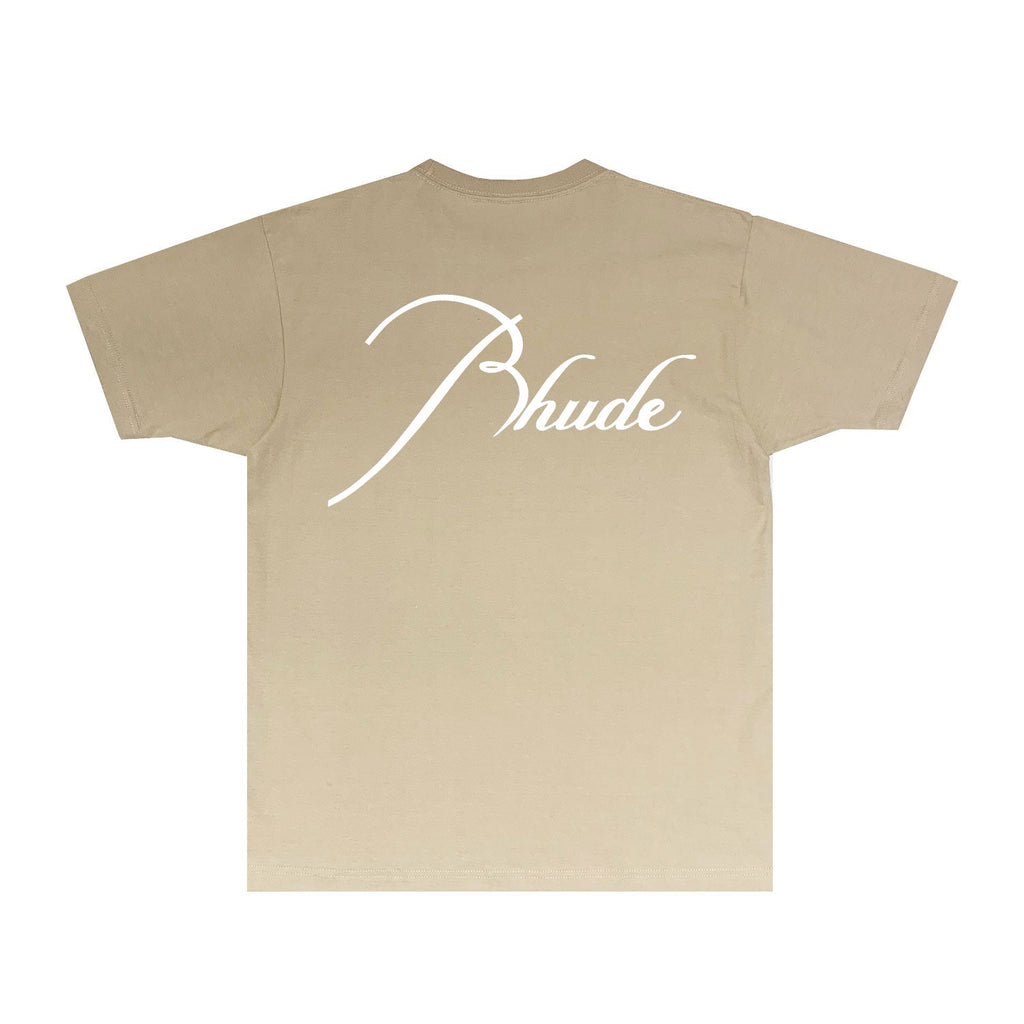 Rhude T-shirts Printed Trendy Pure Cotton