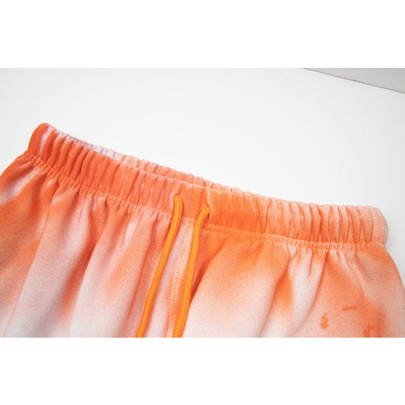 Gallery Dept Sweatpants Tie-dye Splash Ink Graffiti Alphabet Print Casual Sweatpants Trousers