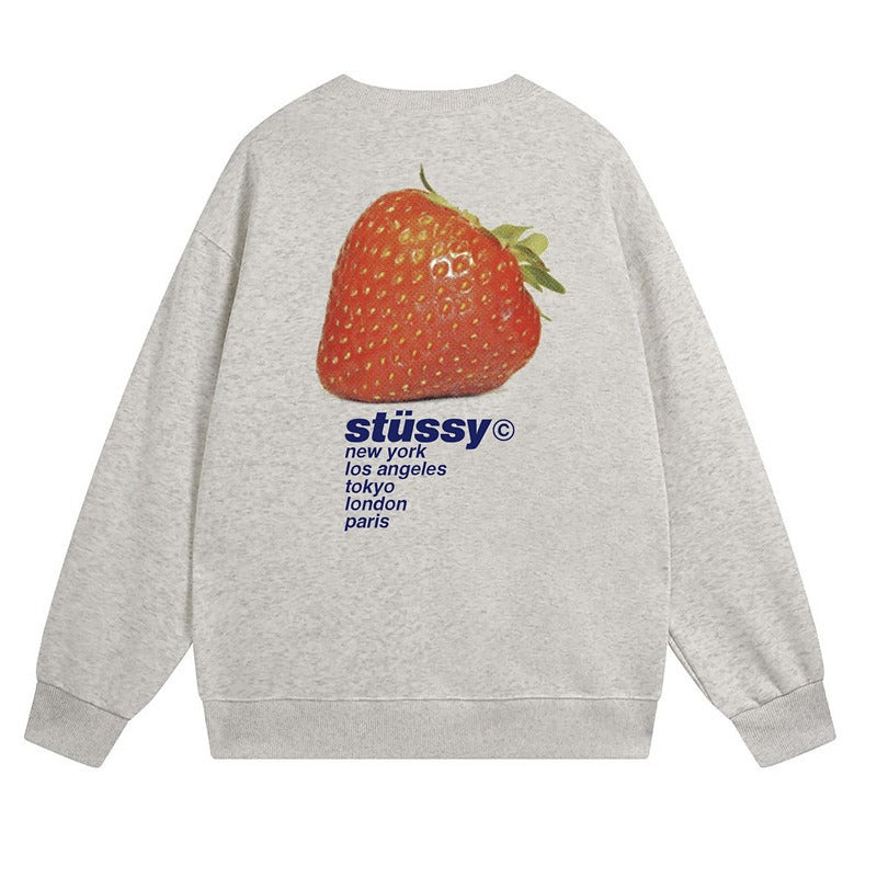 Stussy Sweatshirts Autumn/Winter Fleece Couple Sweatshirts