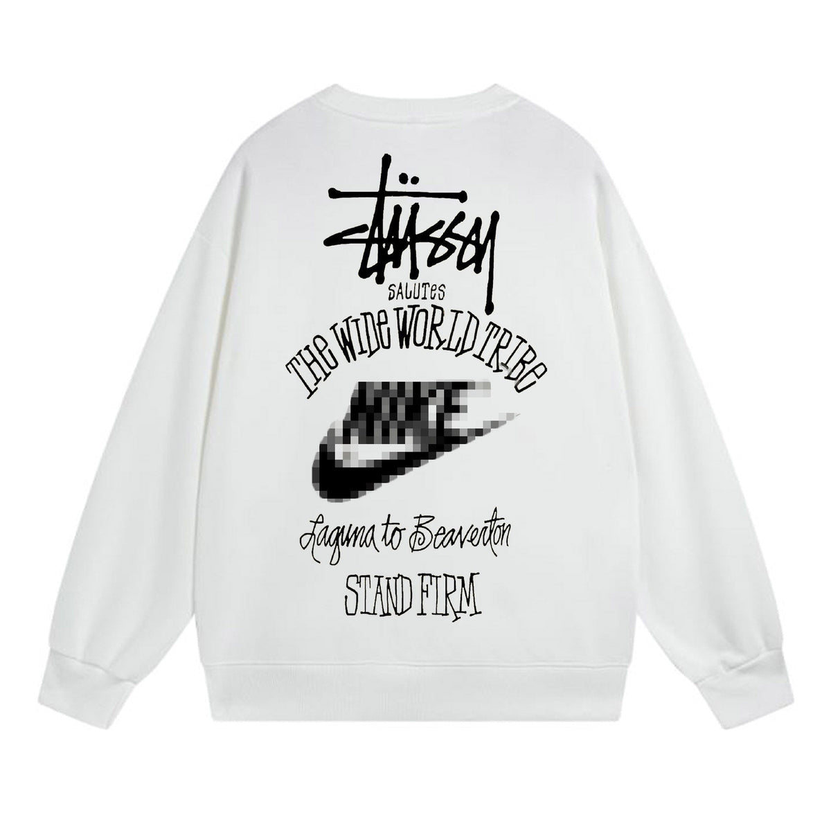 Stussy The Wide World Tribe Sweatshirts Teen Long Sleeve Sweatshirts