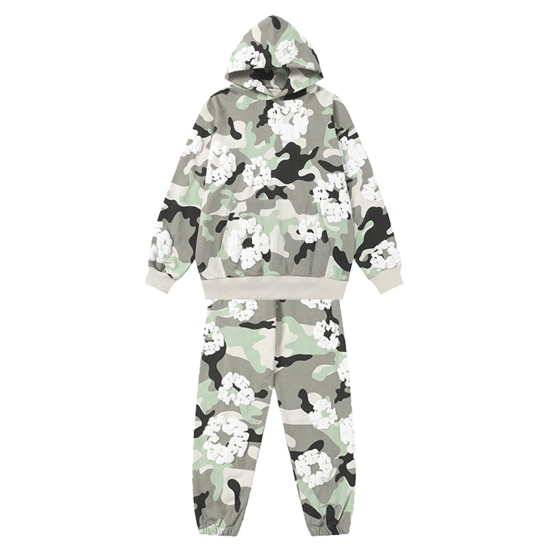 Denim Tears Hoodie & Sweatpants 2 Piece Set Camouflage