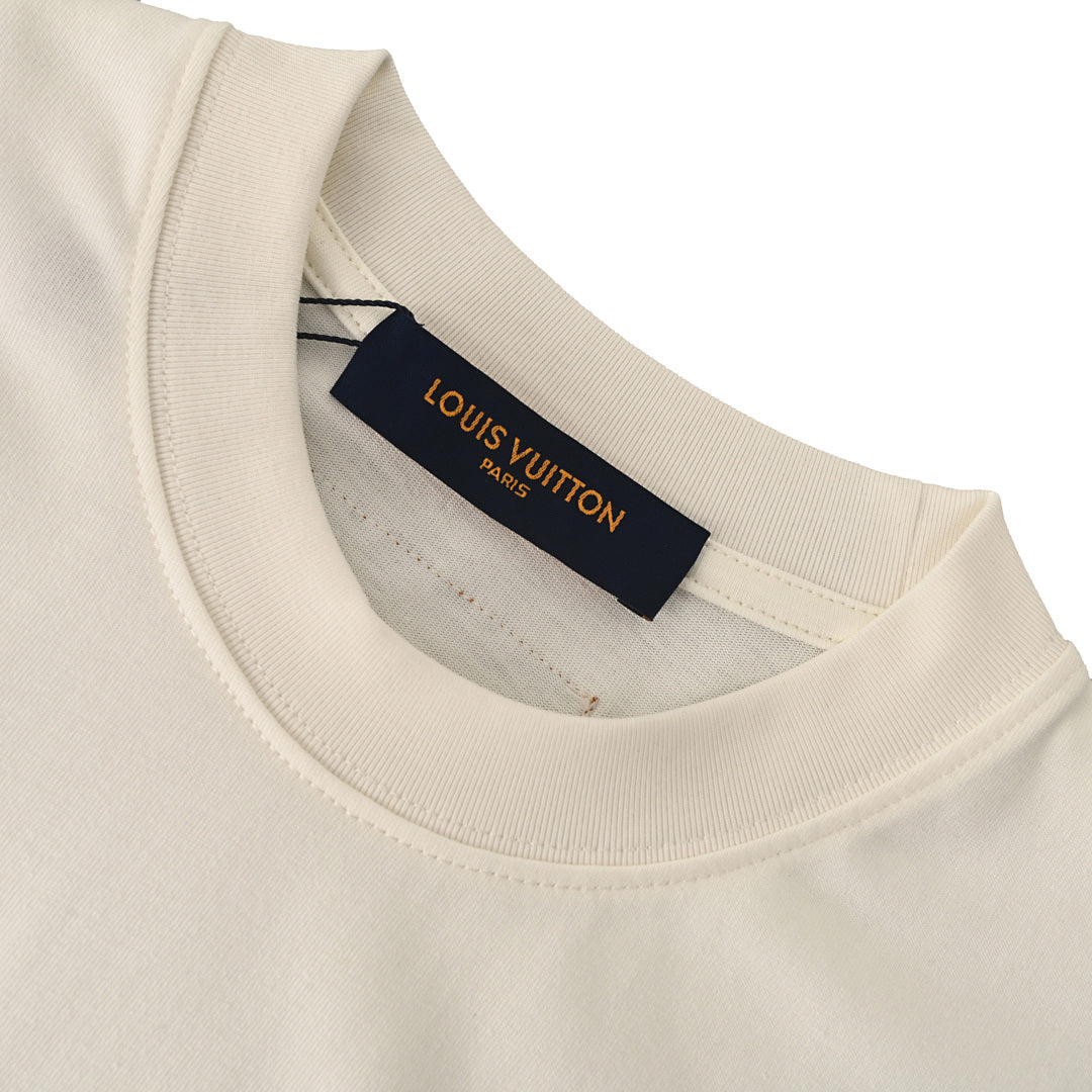 Louis Vuitton Flocked Logo Short-Sleeve T-Shirt