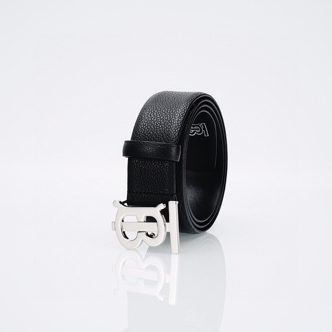 Burberry Belt with Silver Buckle