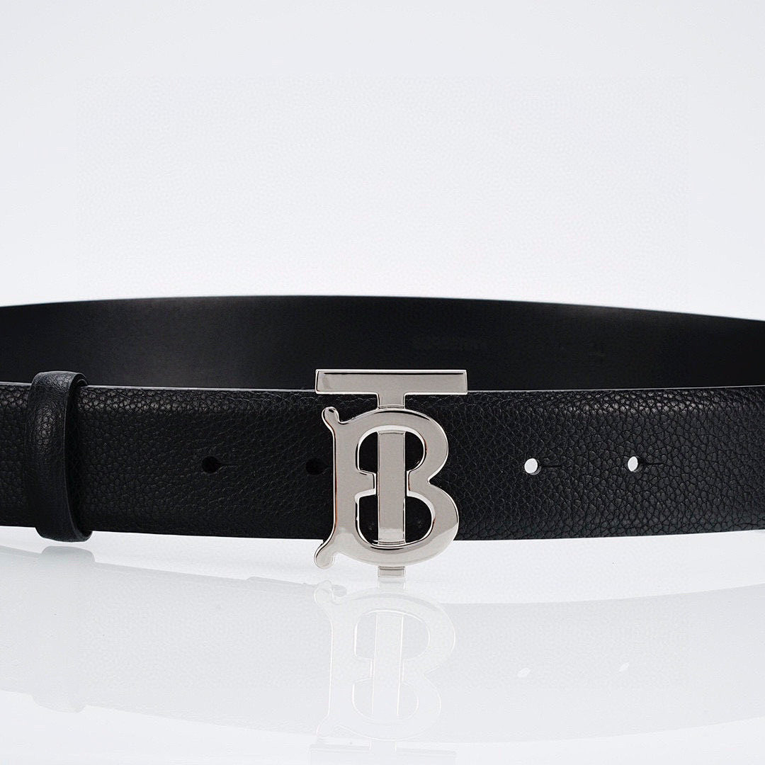 Burberry Belt with Silver Buckle