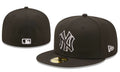 New York Yankees Olive Green Fitted Cap with Black Outline Logo