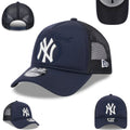 New York Yankees Navy New Era Trucker Hat with Mesh Back