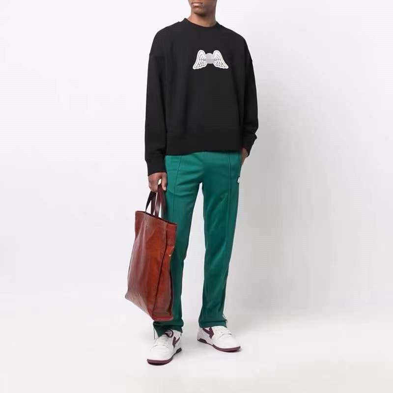 Palm Angle Sweatshirt Palm Angels Embroidered Crew Neck Long-Sleeved Sweater for Men and Women