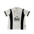Rhude T-shirt Cross-border European and American trendy brand RHUDE badge letter half zipper mesh lapel short-sleeved T-shirt men's and women's high street polo shirt