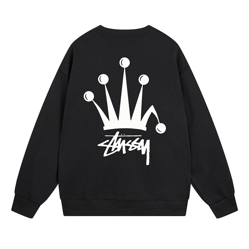 Stussy Sweatshirts Crew Neck Fleece Sweater