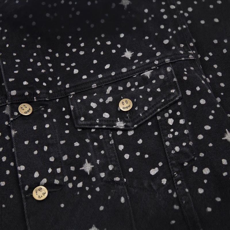 Drew House Jacket Unisex Starry Pattern Denim Jacket