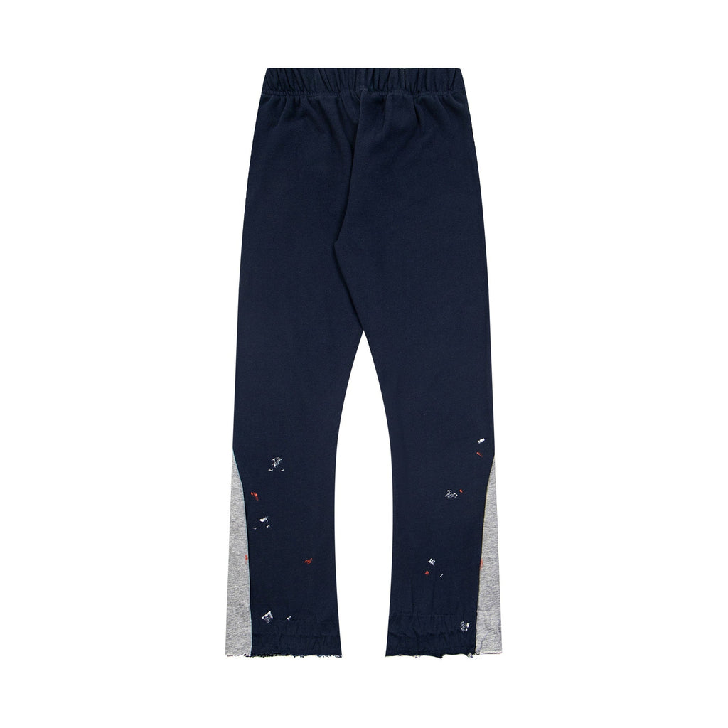 Gallery Dept Sweatpants Hand-painted splashed ink letter patch splicing casual trousers