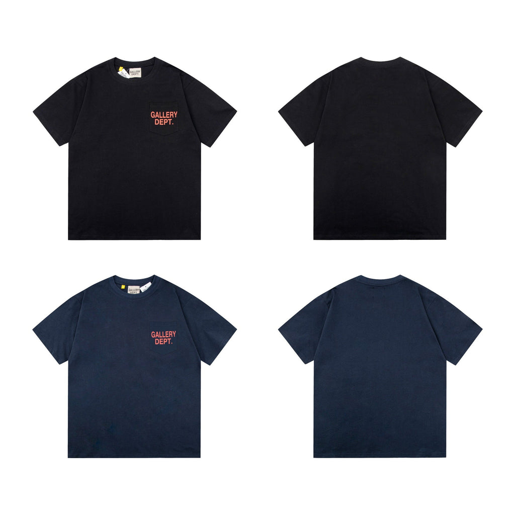 Gallery Dept T-Shirt Ink-splashing Tie-dye Alphabet Short Sleeve T-Shirt