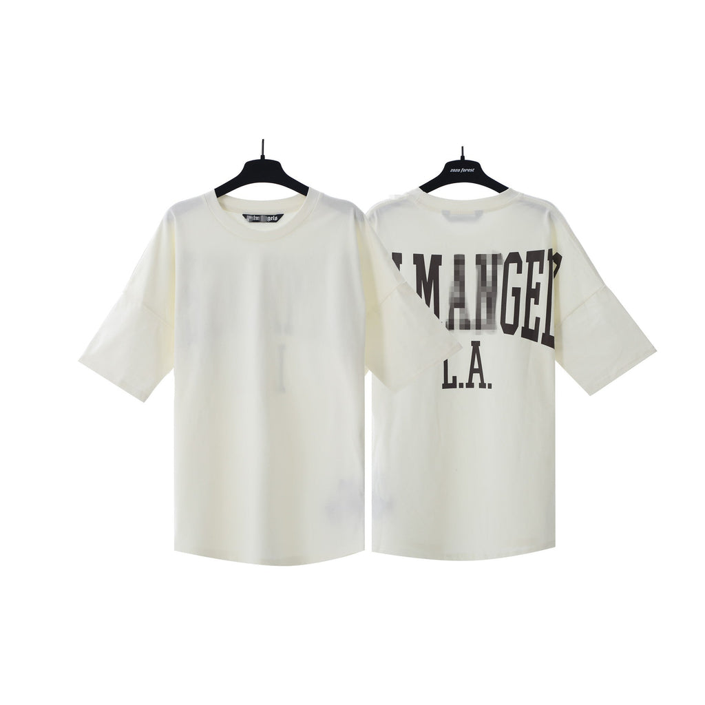 Palm Angels T-shirt Alphabet Slogan Printed Short Sleeve T-shirt