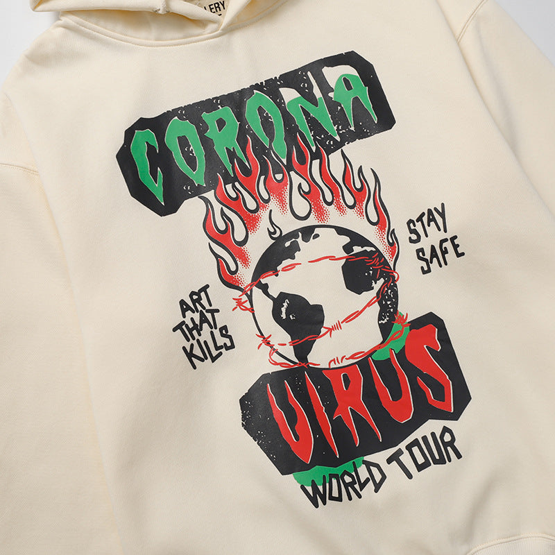 Gallery Dept Hoodie Flame Earth Fleece Hoodie Sweater