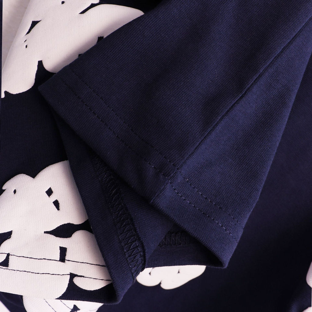 Denim Tears T-shirts Kapok Puff Print Short Sleeve T-shirt