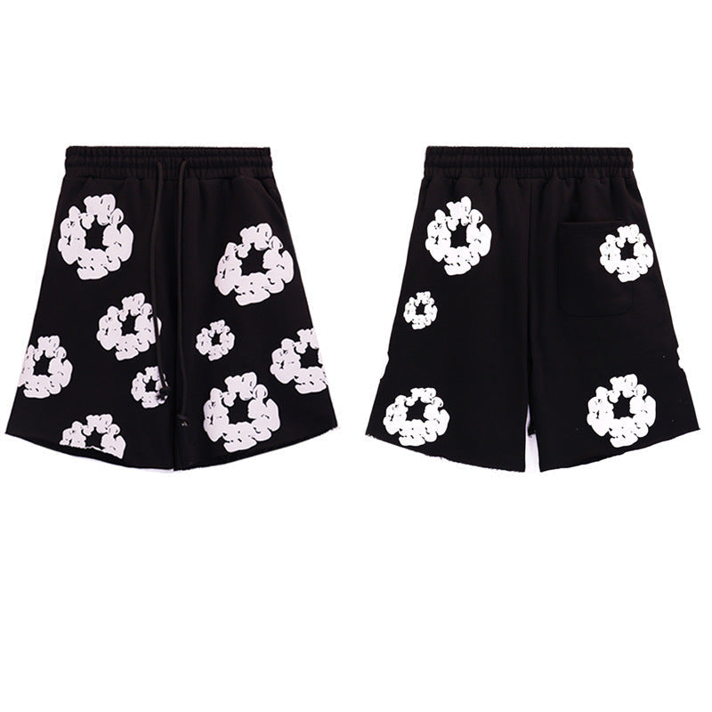 Denim Tears Shorts Puff Print Casual Shorts
