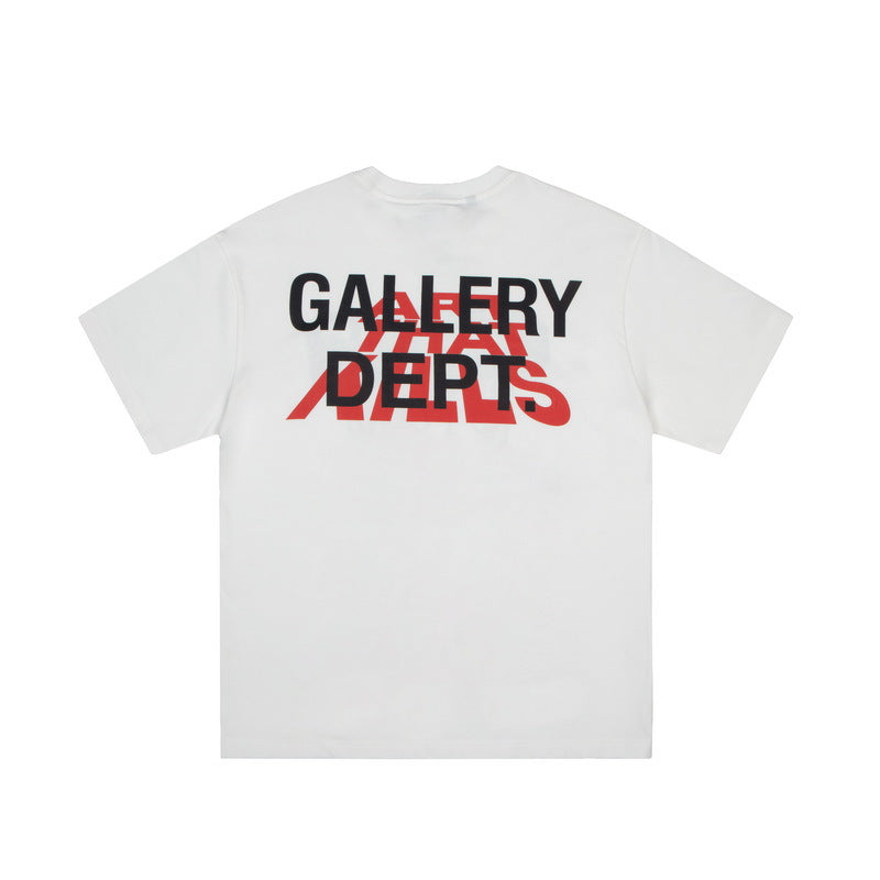 Gallery Dept T-shitrs Men's Retro Graffiti Printing Short Sleeve