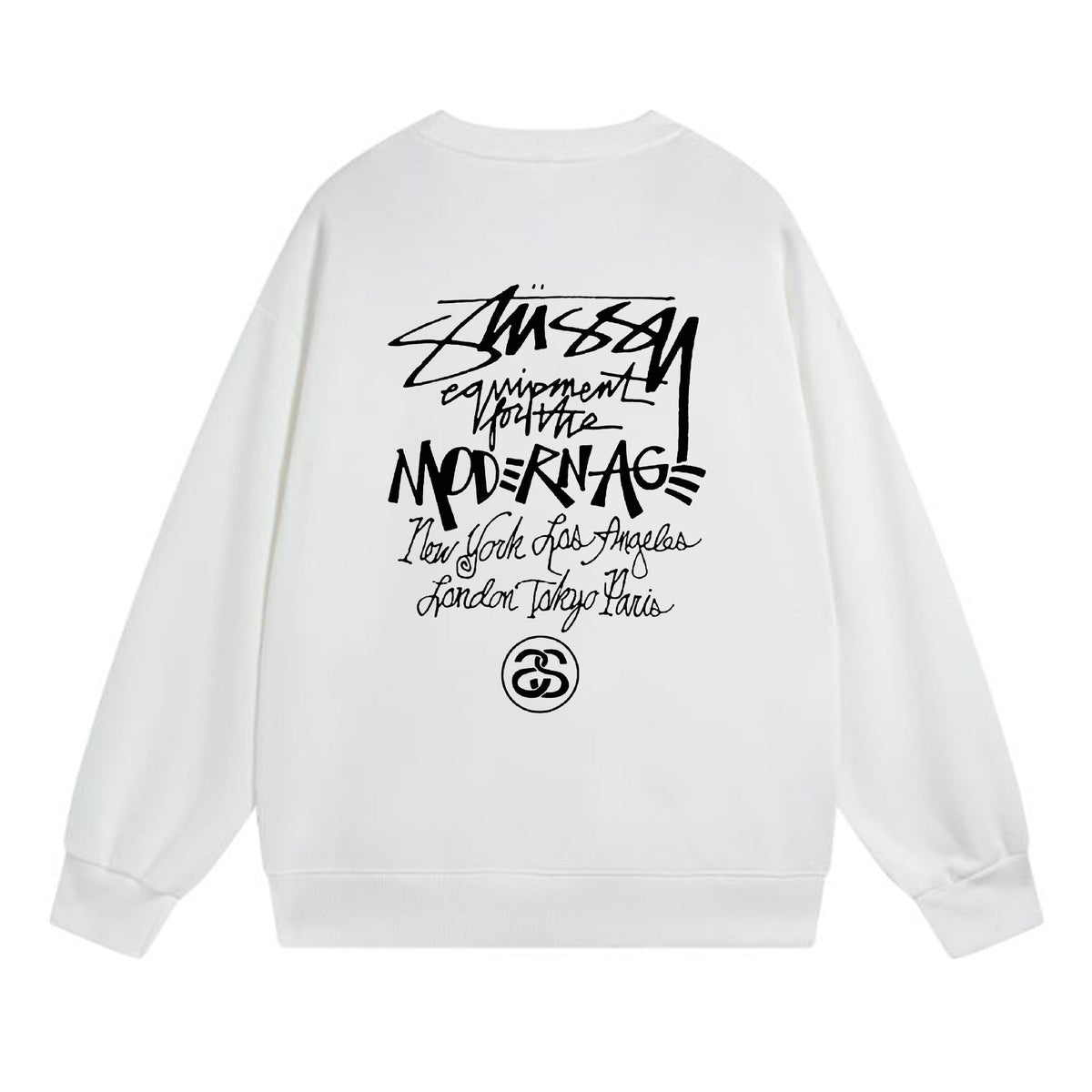 Stussy Sweatshirts Crew Neck Fleece Sweater