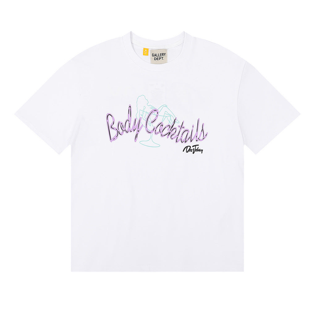 Gallery Dept T Shirts Maychao Gallery Dept Printed High Street Cotton Short Sleeve T-shirt Men and Women Base