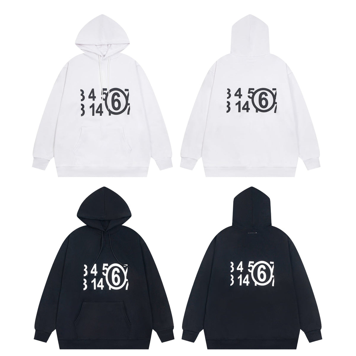 Maison Margiela Hoodie Crew Neck Loose Hooded Sweater