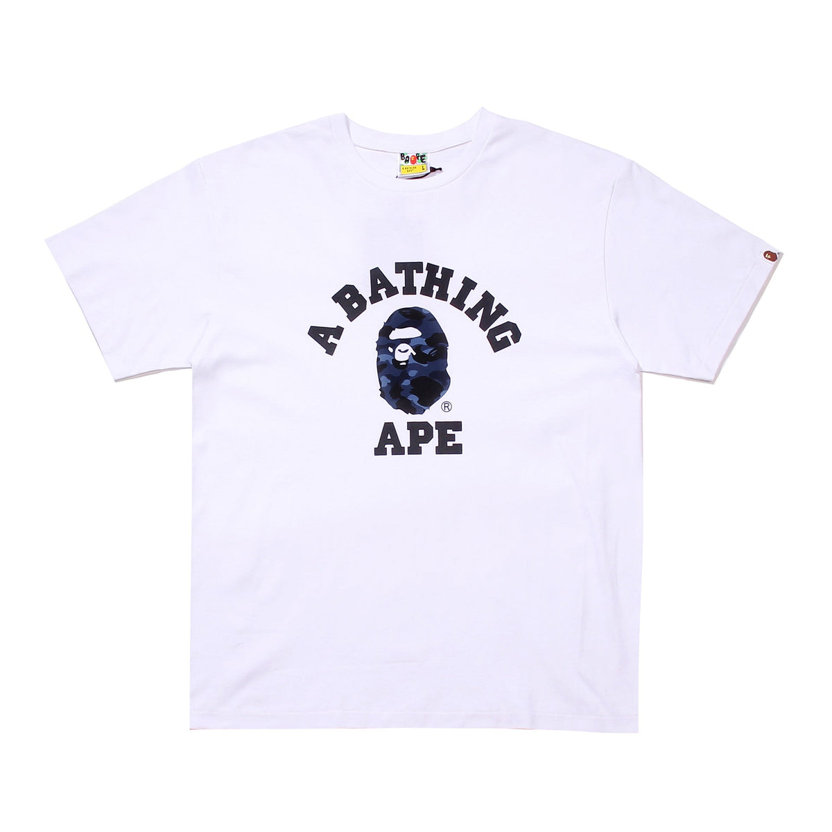 Bape Bearbrick T-Shirt Casual Letter Printed Round Neck Short Sleeve