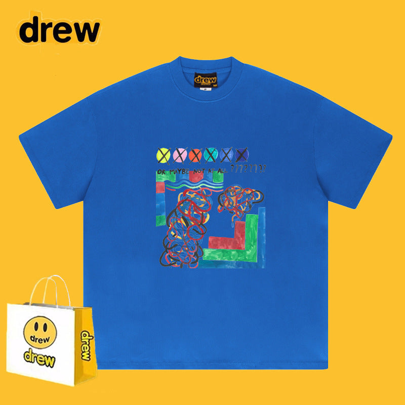 Drew T-shirts Graffiti Printing T-shirt